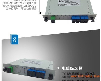 高效光纖分配方案 插片式PLC光分路器1分4及其辦公用品銷售亮點(diǎn)